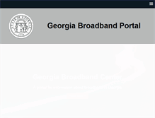 Tablet Screenshot of broadband.georgia.gov