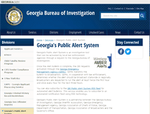 Tablet Screenshot of alerts.gbi.georgia.gov