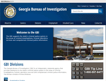 Tablet Screenshot of gbi.georgia.gov