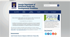 Desktop Screenshot of dbhdd.georgia.gov