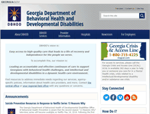 Tablet Screenshot of dbhdd.georgia.gov